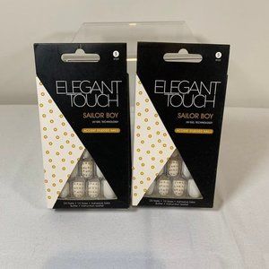 New Elegant Touch Sailor Boy False Nails Press on Nail Set of Two